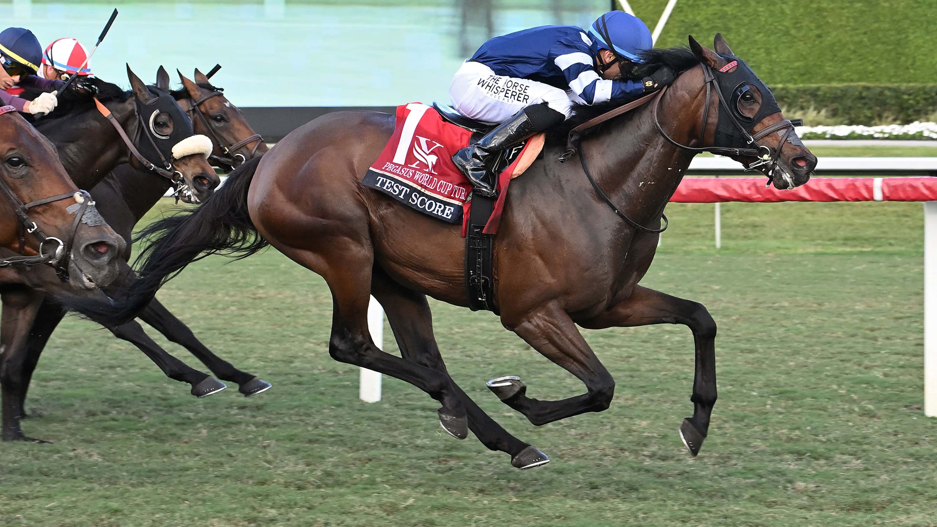 Test Score Hangs On for $1M Pegasus Turf (G1) Victory