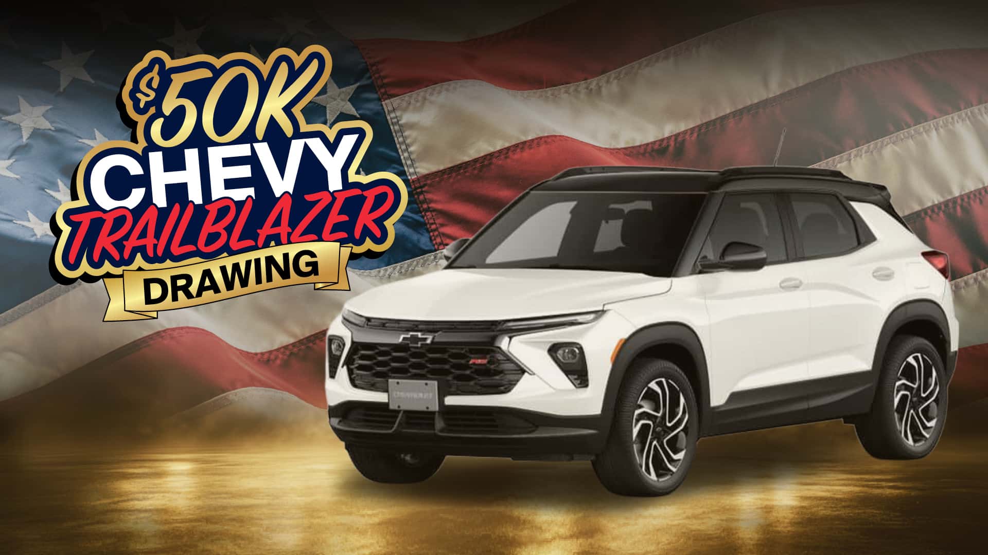 FRIDAY-JULY 31-5pm-11pm Gulfstream Park Casino Promo: $50K Chevy Trailblazer Drawing